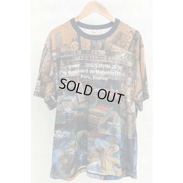 画像1: 【KHOKI(コッキ)】Collage design T-shirt/Green