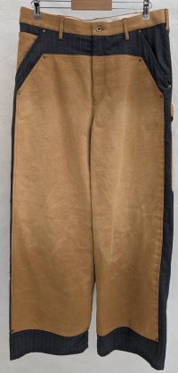 【KHOKI(コッキ】Vintage-effect work pants/Beige