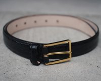 【Le Yucca's(レユッカス)】BELT(Y08/26)/ BLACK FLANCS CROCODILE SHINE/ NERO(Black)