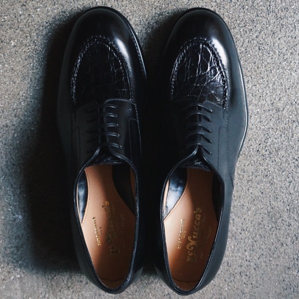 画像5: 【Le Yucca's(レユッカス)】U-TIP SHOES(Y31619)/ BLACK BOX CALF+COCCO FLANKS