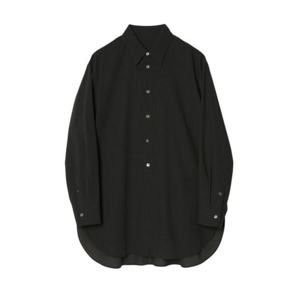 画像1: 【IRENISA(イレニサ)】MIDDLE LENGTH SHIRT/ D.GRAY