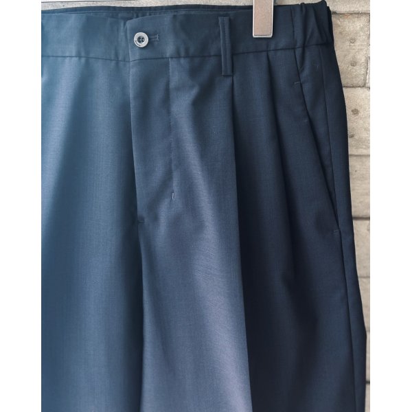 画像3: 【IRENISA(イレニサ)】TWO TUCKS WIDE TROUSERS/ NAVY