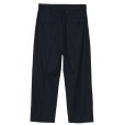 画像2: 【IRENISA(イレニサ)】TWO TUCKS WIDE TROUSERS/ NAVY (2)