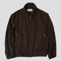 【ENCOMING(インカミング)】ZIP SHORT BLOUSON/BROWN