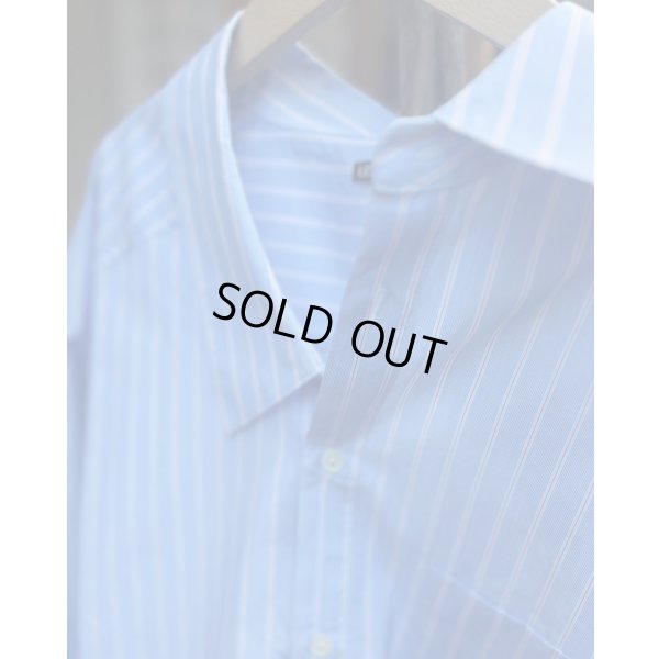 画像2: 【LES SIX(レシス)】Classic Slip Shirt/ Blue Stripe