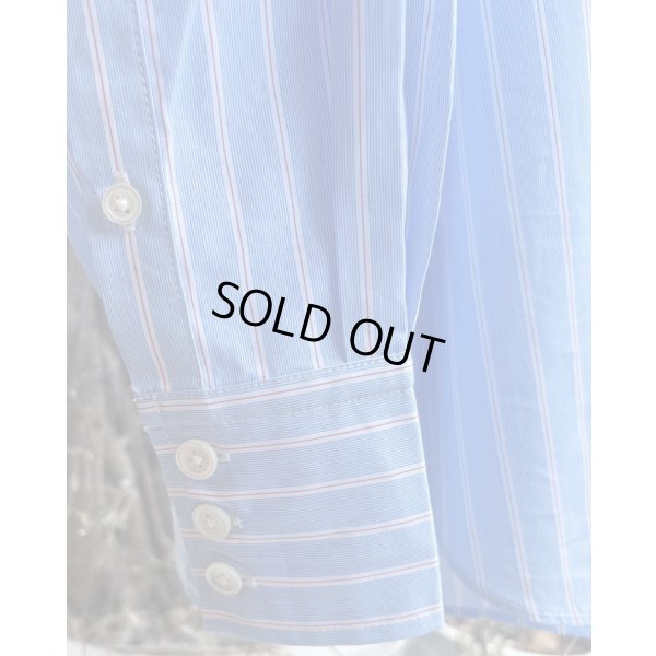 画像3: 【LES SIX(レシス)】Classic Slip Shirt/ Blue Stripe