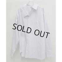 【LES SIX(レシス)】Classic Slip Shirt/ Blue Stripe