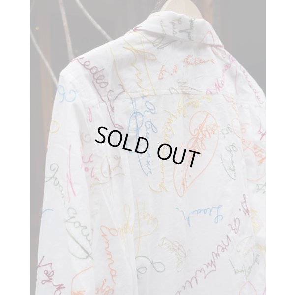 画像4: 【BODE(ボーディ)】Signature Scrawl Shirt/ White