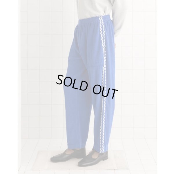 画像1: 【BODE(ボーディ)】Terry Trim Track Pants / Blue