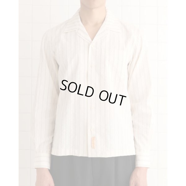 画像1: 【BODE(ボーディ)】LAVENDER SAIL SHIRT/ WHITE×PURPLE