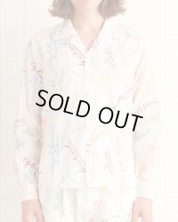 【BODE(ボーディ)】Signature Scrawl Shirt/ White