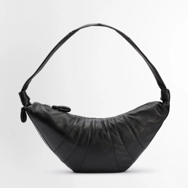 画像1: 【LEMAIRE(ルメール)】LARGE CROISSANT BAG SOFT NAPPA LEATHER/ BLACK