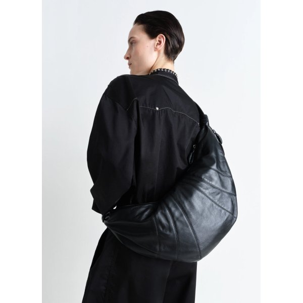 画像2: 【LEMAIRE(ルメール)】LARGE CROISSANT BAG SOFT NAPPA LEATHER/ BLACK