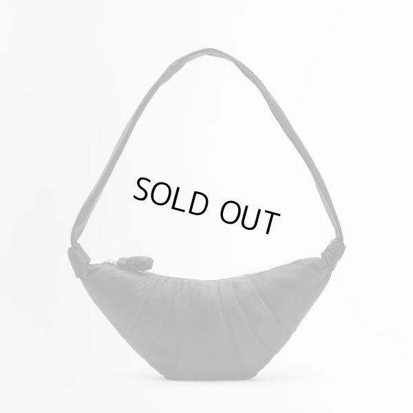 画像1: 【LEMAIRE(ルメール)】MEDIUM CROISSANT BAG SOFT GRAINED LEATHER/ BLACK