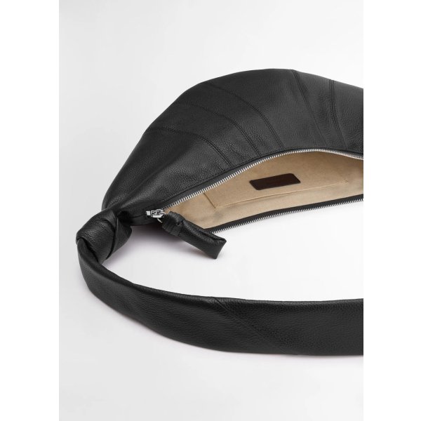 画像4: 【LEMAIRE(ルメール)】MEDIUM CROISSANT BAG SOFT GRAINED LEATHER/ BLACK