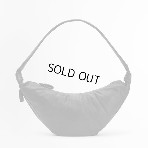 画像1: 【LEMAIRE(ルメール)】LARGE CROISSANT BAG SOFT GRAINED LEATHER/ BLACK