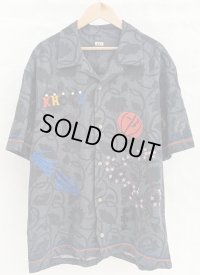 【KHOKI(コッキ)】Hand enbroidered-design shirt/Black