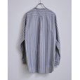 画像2: 【BISOWN(ビソウン)】STRIPE PULLOVER SHIRTS/ BLUE STRIPE (2)