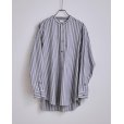 画像1: 【BISOWN(ビソウン)】STRIPE PULLOVER SHIRTS/ BLUE STRIPE (1)