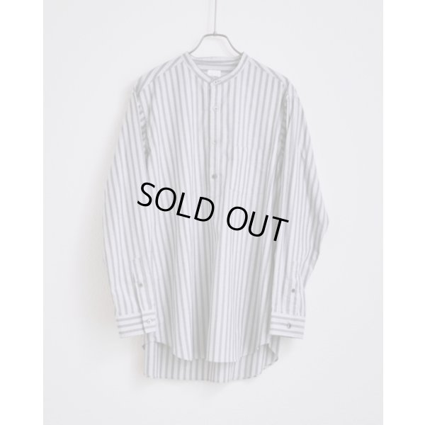画像1: 【BISOWN(ビソウン)】STRIPE PULLOVER SHIRTS/ BLUE STRIPE