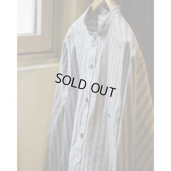 画像4: 【BISOWN(ビソウン)】STRIPE PULLOVER SHIRTS/ BLUE STRIPE