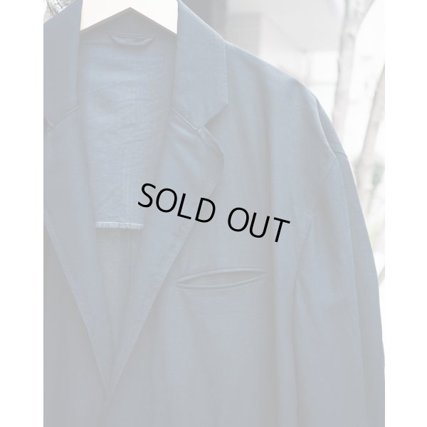 画像3: 【ANTHEM A(アンセムエー)】WOOL RAYON TROPICAL BROKEN JACKET/ BLACK