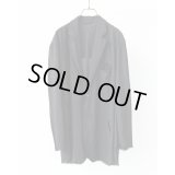 【ANTHEM A(アンセムエー)】WOOL RAYON TROPICAL BROKEN JACKET/ BLACK