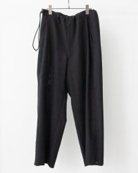 【ANTHEM A(アンセムエー)】WOOL RAYON TROPICAL NO-BRAINER PANTS/ BLACK