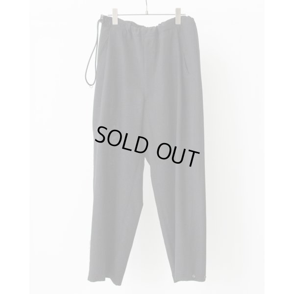 画像1: 【ANTHEM A(アンセムエー)】WOOL RAYON TROPICAL NO-BRAINER PANTS/ BLACK