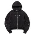 画像1: 【ROTOL(ロトル)】LOOPWHEEL SWEAT ZIP HOODIE　”BLACK” (1)