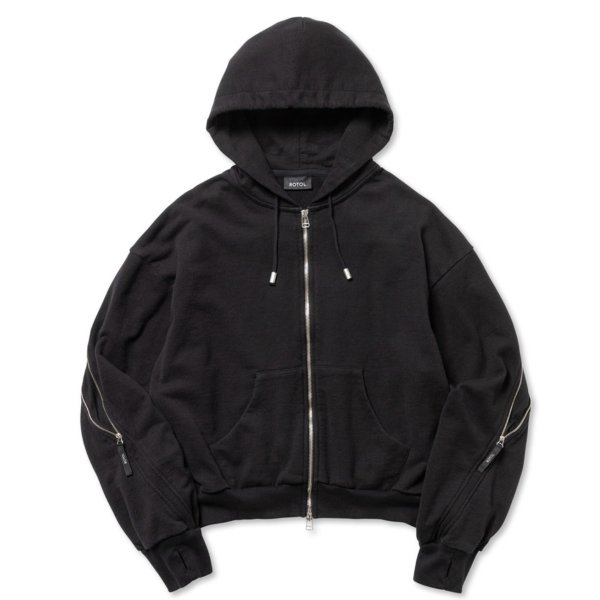 画像1: 【ROTOL(ロトル)】LOOPWHEEL SWEAT ZIP HOODIE　”BLACK”