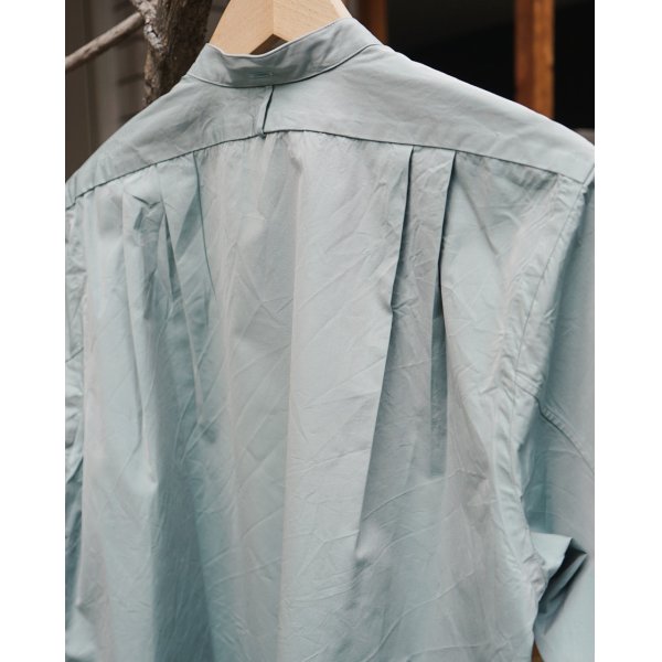 画像5: 【HEUGN(ユーゲン)】“Rob” BAND COLLAR SHIRT- Chambry green