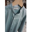 画像4: 【HEUGN(ユーゲン)】“Rob” BAND COLLAR SHIRT- Chambry green (4)