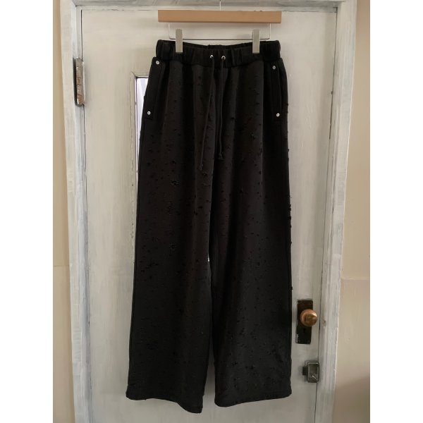 画像1: 【FAF(エフエーエフ)】Dameged Baggy Sweat Pants　”Black”