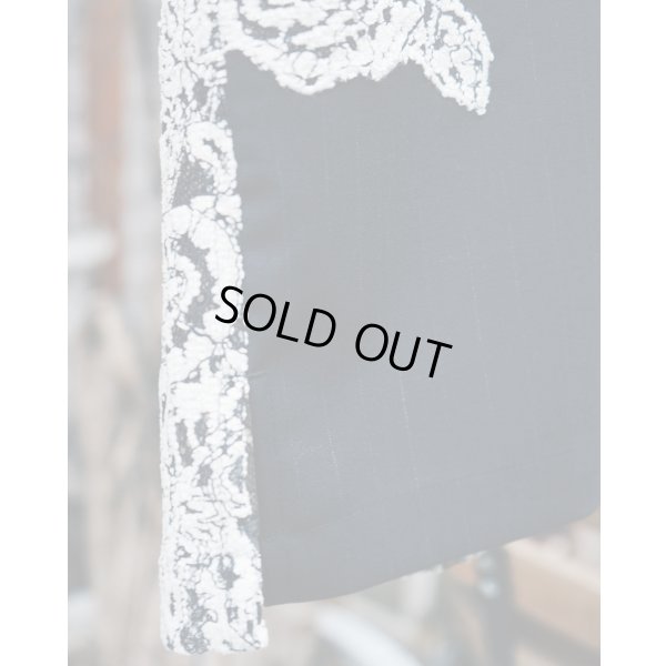 画像4: 【ANTHEM A(アンセムエー)】COMBINE EMBROIDERY OPEN COLLAR SHIRTS/ BLACK