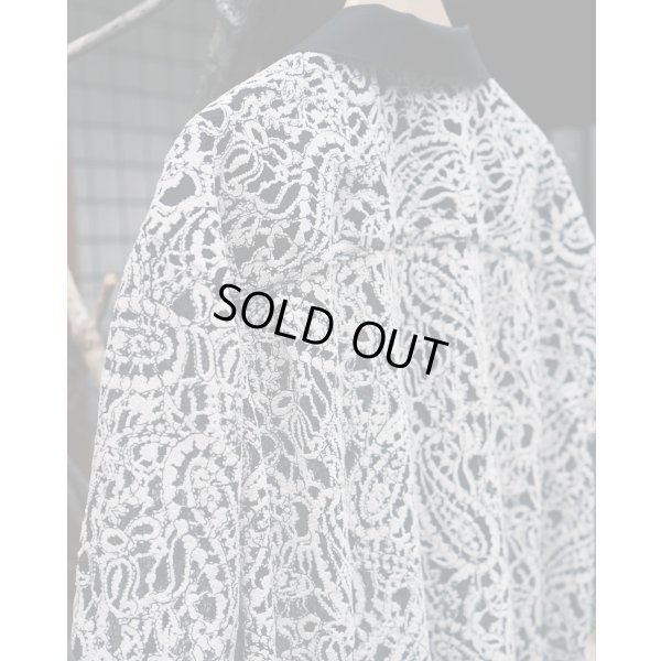 画像5: 【ANTHEM A(アンセムエー)】COMBINE EMBROIDERY OPEN COLLAR SHIRTS/ BLACK