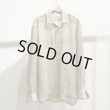 【KAKAN(カカン)】HORIZONTAL COLLAR SHIRT/ BEIGE