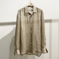 【KAKAN(カカン)】HORIZONTAL COLLAR SHIRT/ BEIGE