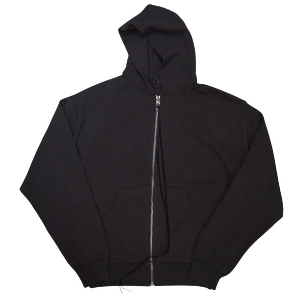 画像2: 【KAKAN(カカン)】ROUND KNIT ZIP HOODIE/ DARK CHARCOAL