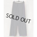 【GABRIELA COLL GARMENTS(ガブリエラコールガーメンツ)】SILK PONGEE CROSSED TROUSERS/ BLACK