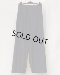 【GABRIELA COLL GARMENTS(ガブリエラコールガーメンツ)】SILK PONGEE CROSSED TROUSERS/ BLACK