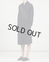 【GABRIELA COLL GARMENTS(ガブリエラコールガーメンツ)】SILK PONGEE SHIRT/ BLACK