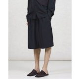 【GABRIELA COLL GARMENTS(ガブリエラコールガーメンツ)】SILK PONGEE SHORT TROUSERS/ BLACK