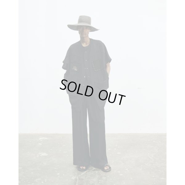 画像8: 【ANTHEM A(アンセムエー)】SILKY VISCOSE 2TUCKS FLARE EASY PANTS/ BLACK