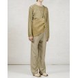 画像1: 【GABRIELA COLL GARMENTS(ガブリエラコールガーメンツ)】ORGANIC COTTON LONG SLEEVE T-SHIRT/ OFF GREEN (1)