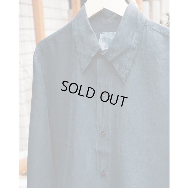 画像2: 【GABRIELA COLL GARMENTS(ガブリエラコールガーメンツ)】SILK PONGEE SHIRT/ BLACK