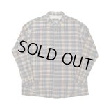 【ensou.(エンソウ)】Rough Cut Shirt / Blue Check