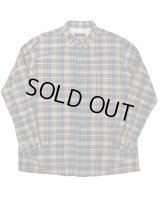 【ensou.(エンソウ)】Rough Cut Shirt / Blue Check