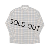 【ensou.(エンソウ)】Rough Cut Shirt / Blue Check