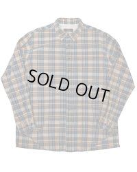 【ensou.(エンソウ)】Rough Cut Shirt / Blue Check